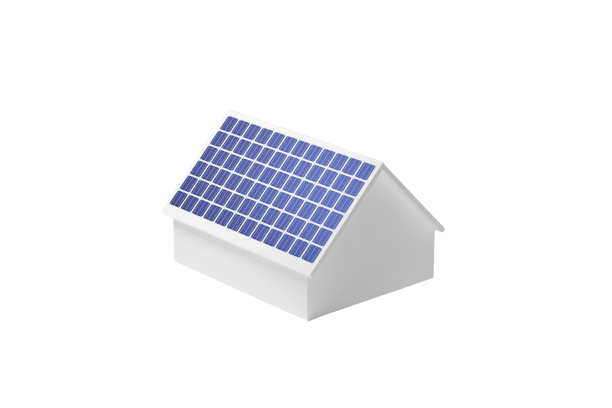 house with solar panel